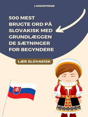 cover image of 500 Mest Brugte Ord på Slovakisk med Grundlæggende Sætninger for Begyndere